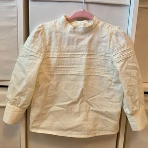 Janie and jack white ivory blouse toddler girl
